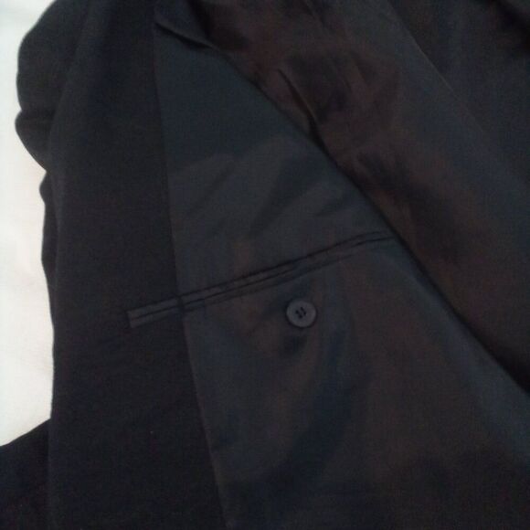 VITTORIO ST. ANGELO 46R LINEN BLEND SUIT JACKET 3 BUTTON CASUAL LINED BLAZER - Picture 6 of 6